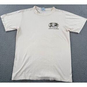 Vintage Crazy Shirts Hawaii Shirt Mens Small Ivory Key West Import Graphic Tee